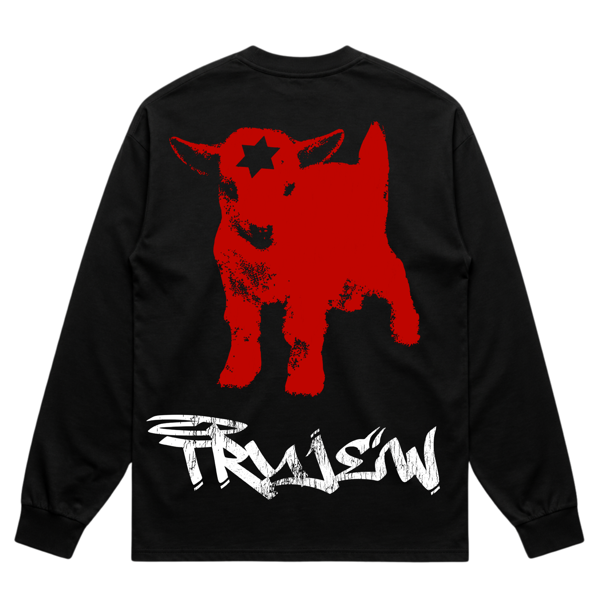 When You See Me You See God Long Sleeve - Red - back