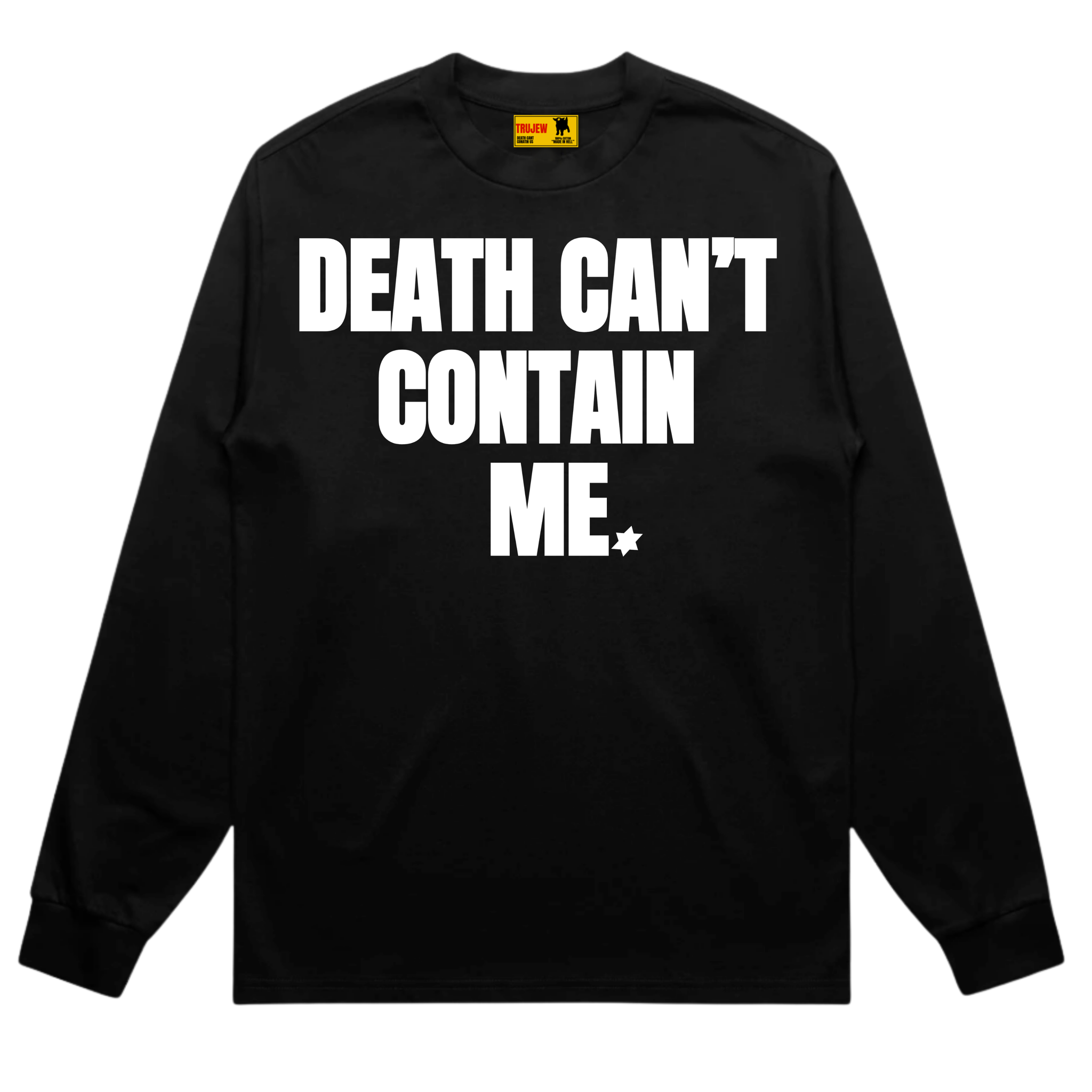 Death Can't Contain Me Long Sleeve - White - front