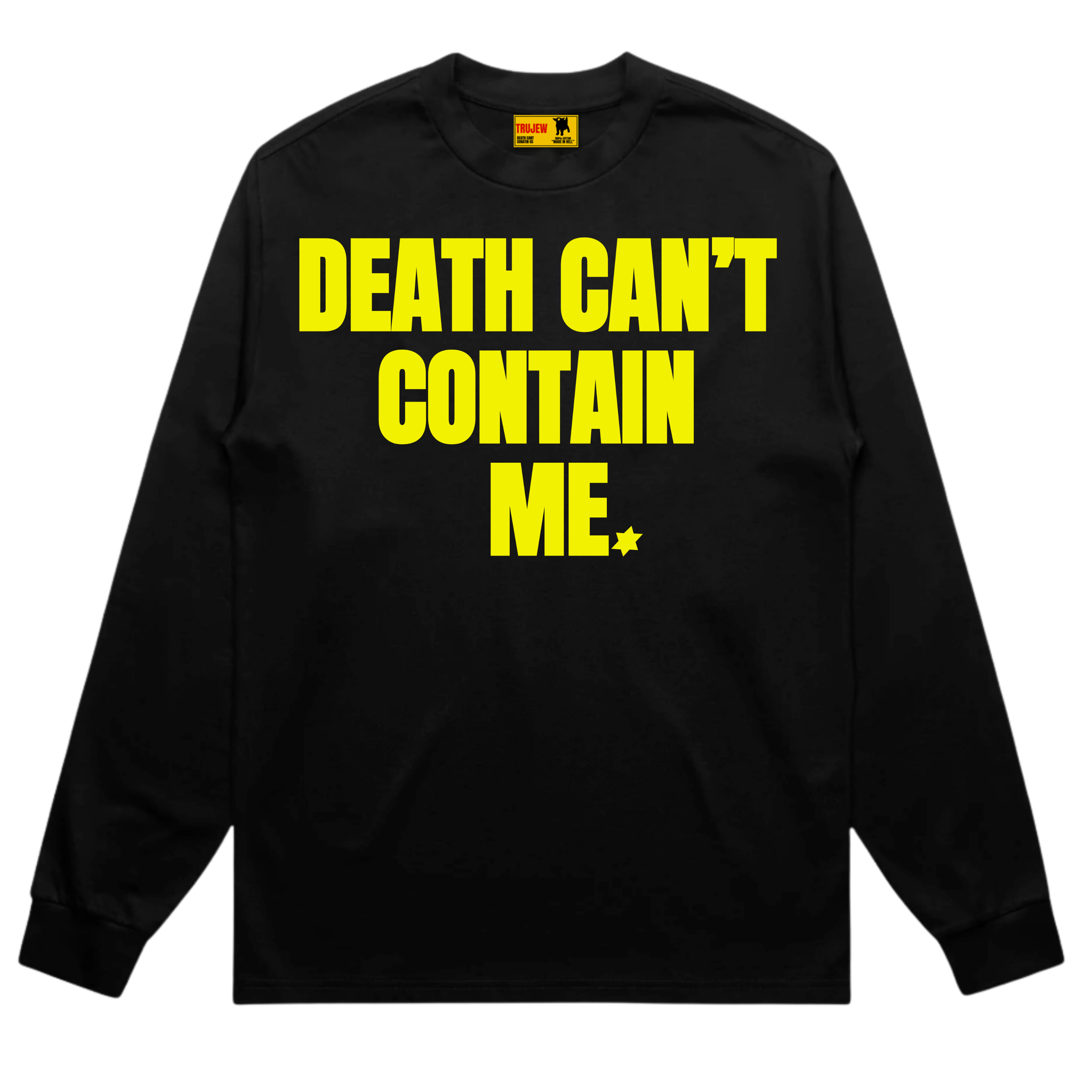 Death Can't Contain Me Long Sleeve - Yellow - front