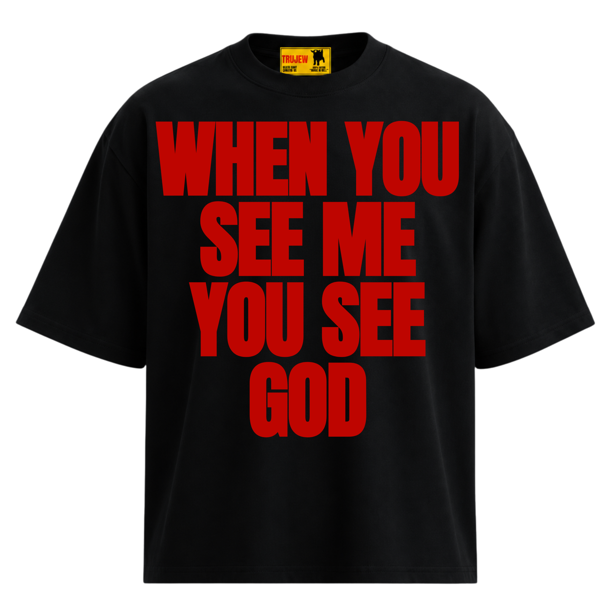 When You See Me You See God T - Red - front